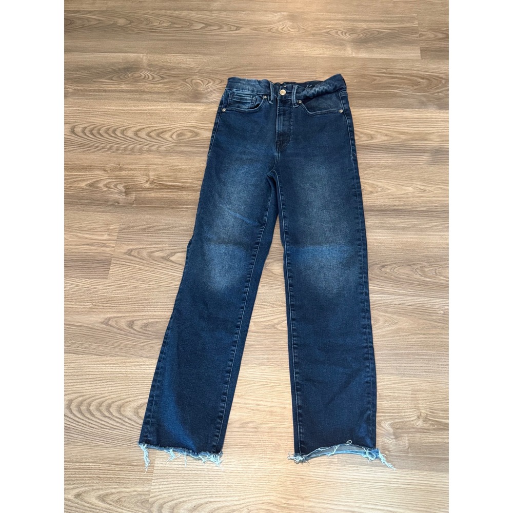 Good American Always Fits Good Classic Jeans Indigo Blue Size 6 - 12